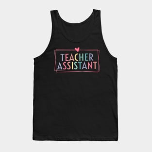 Teacher Assistant Aide Paraprofessional Educator Tank Top